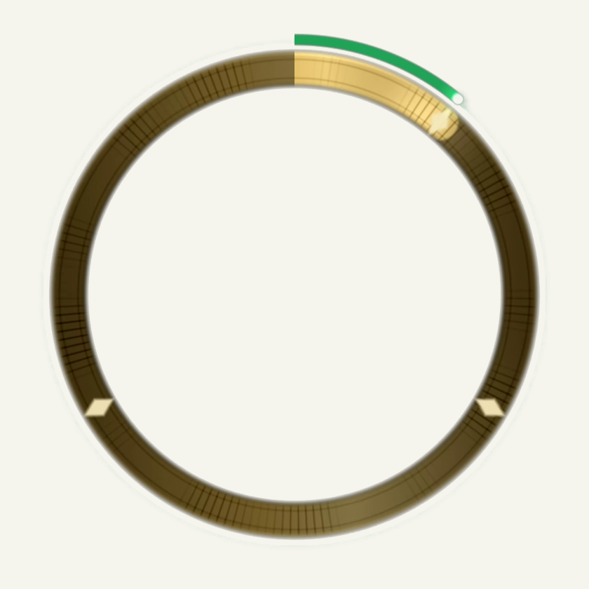 Chased, an earned metal finish for the focus timer